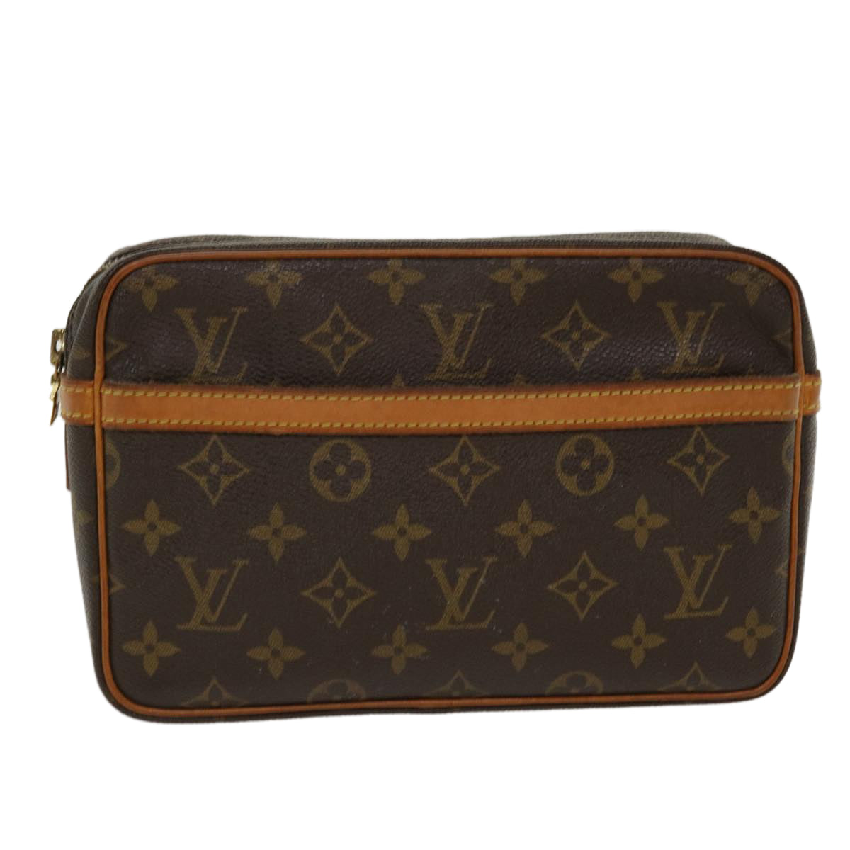 LOUIS VUITTON Monogram Compiegne 23 Clutch Bag M51847 LV Auth 42198