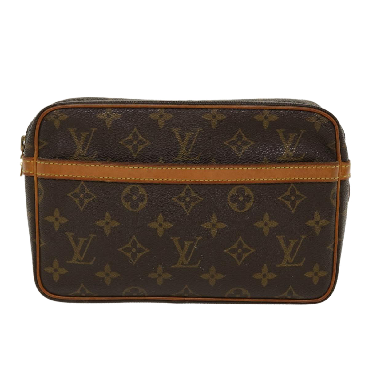 LOUIS VUITTON Monogram Compiegne 23 Clutch Bag M51847 LV Auth 42198