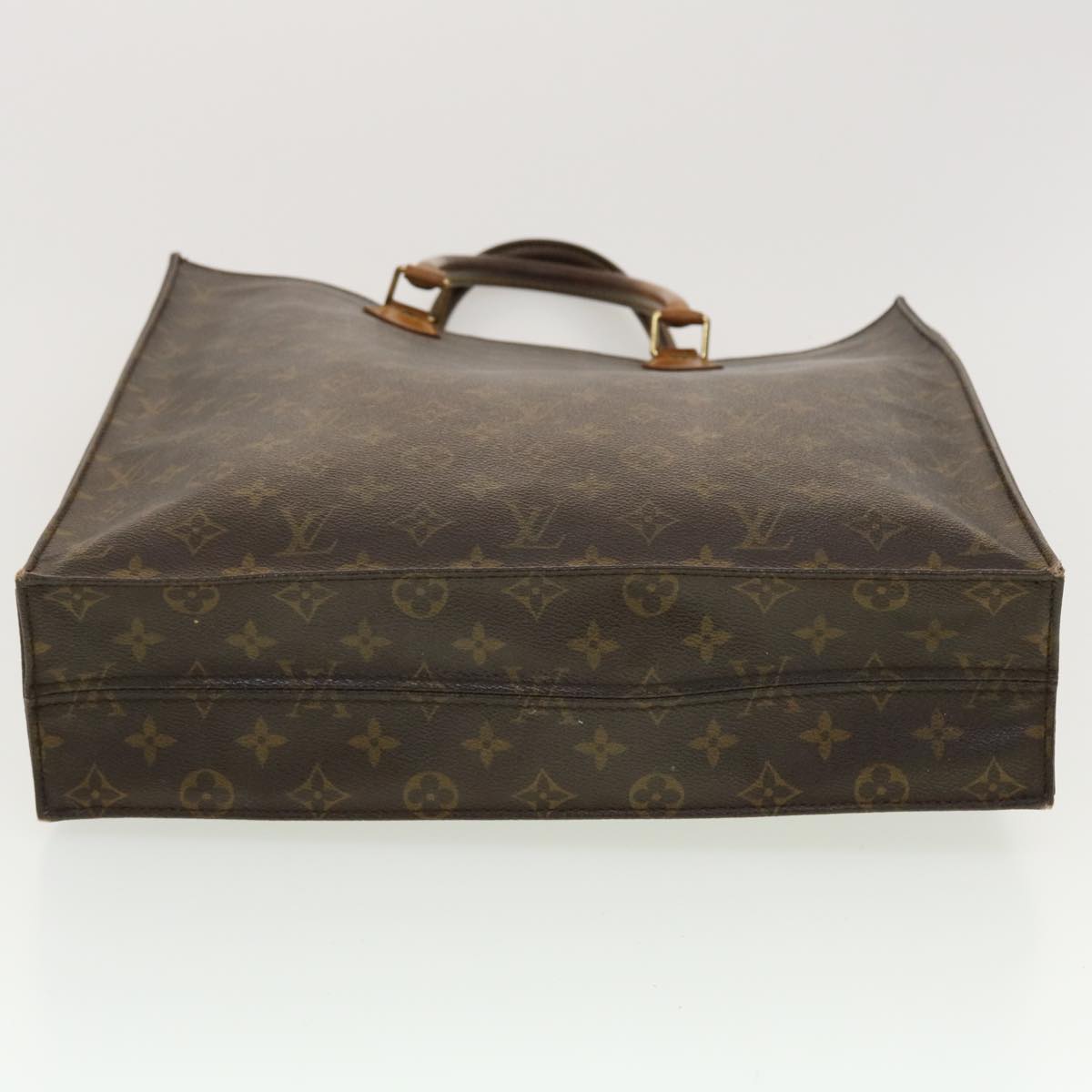 LOUIS VUITTON Monogram Sac Plat Hand Bag M51140 LV Auth 42214