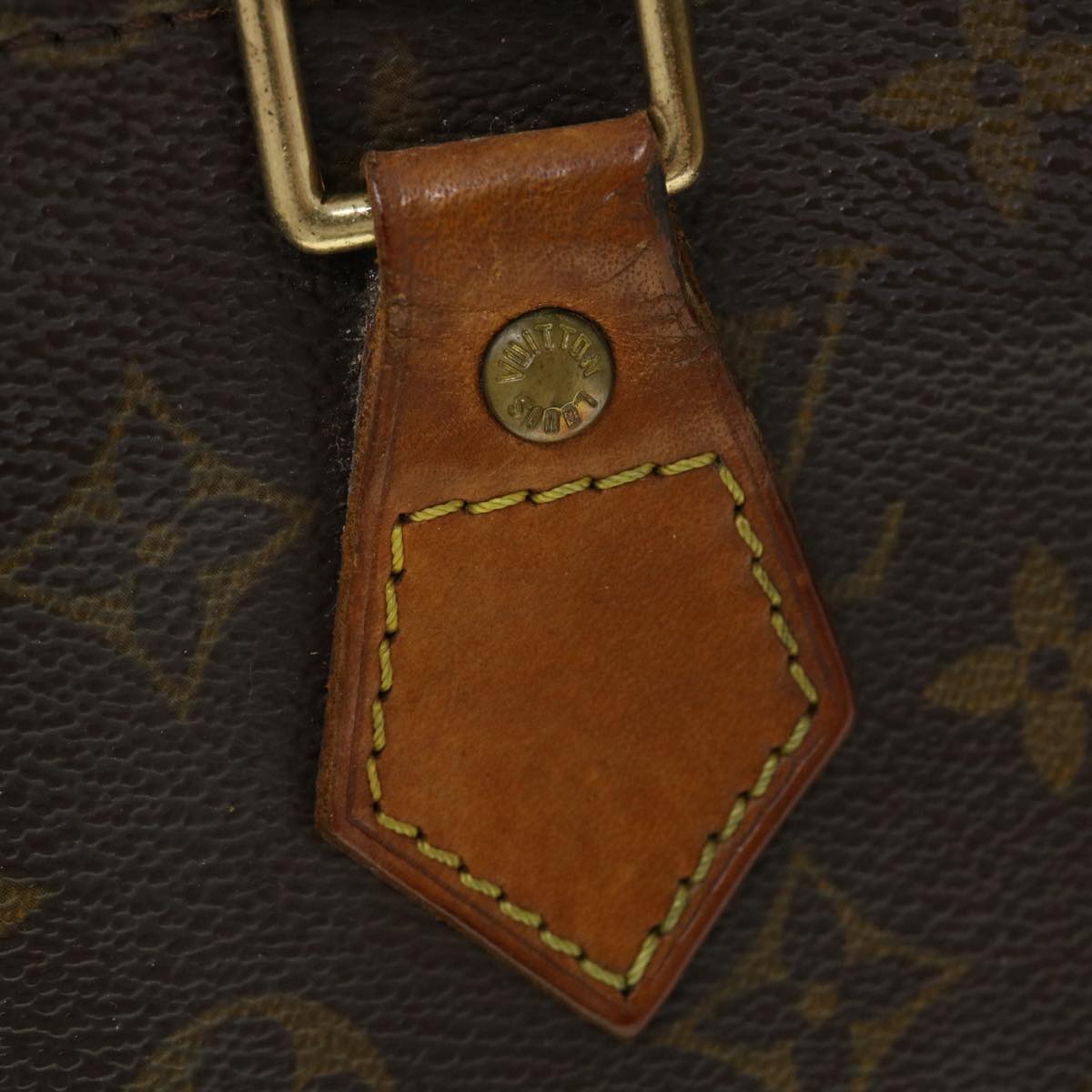 LOUIS VUITTON Monogram Sac Plat Hand Bag M51140 LV Auth 42214