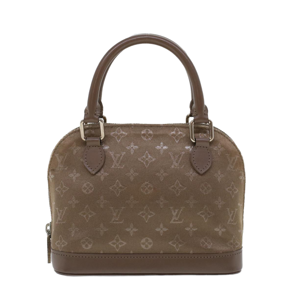 LOUIS VUITTON Monogram Satin Little Alma Hand Bag Gray M92147 LV Auth 42229