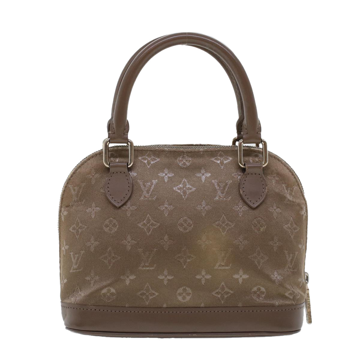 LOUIS VUITTON Monogram Satin Little Alma Hand Bag Gray M92147 LV Auth 42229 - 0