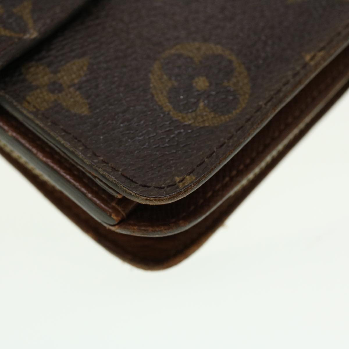 LOUIS VUITTON Monogram Compact Zip Wallet M61667 LV Auth 42248