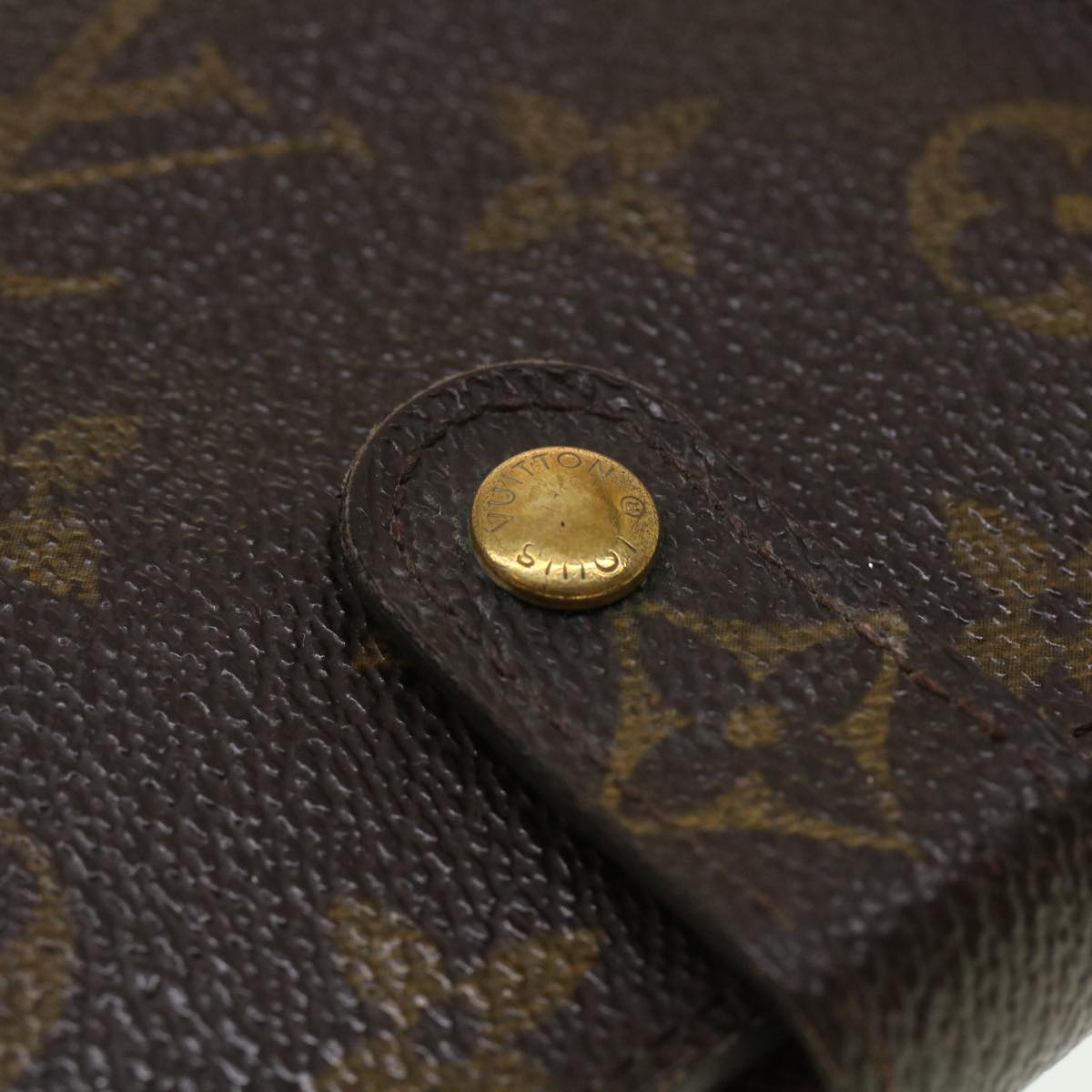 LOUIS VUITTON Monogram Compact Zip Wallet M61667 LV Auth 42248