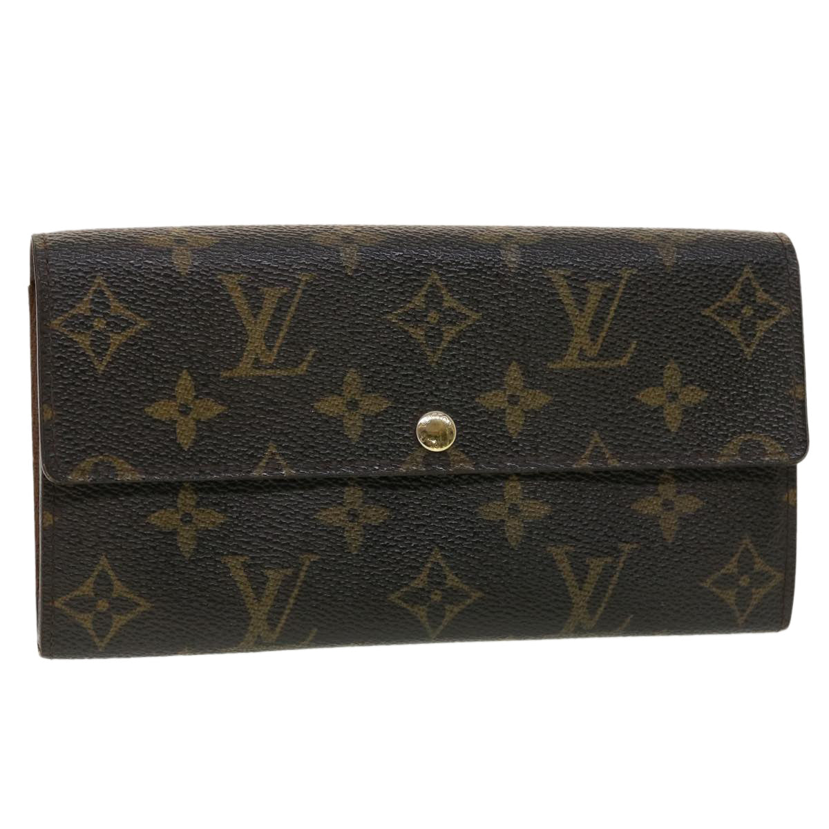 LOUIS VUITTON Monogram Portefeuille Sarah Long Wallet M60531 LV Auth 42250