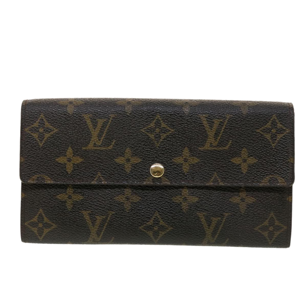 LOUIS VUITTON Monogram Portefeuille Sarah Long Wallet M60531 LV Auth 42250