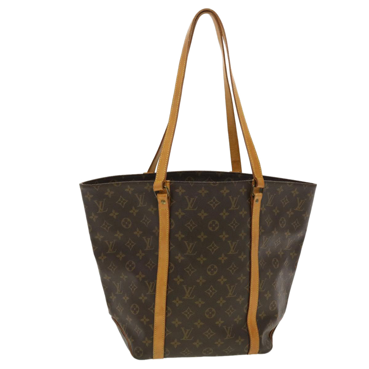 LOUIS VUITTON Monogram Sac Shopping Tote Bag M51108 LV Auth 42275