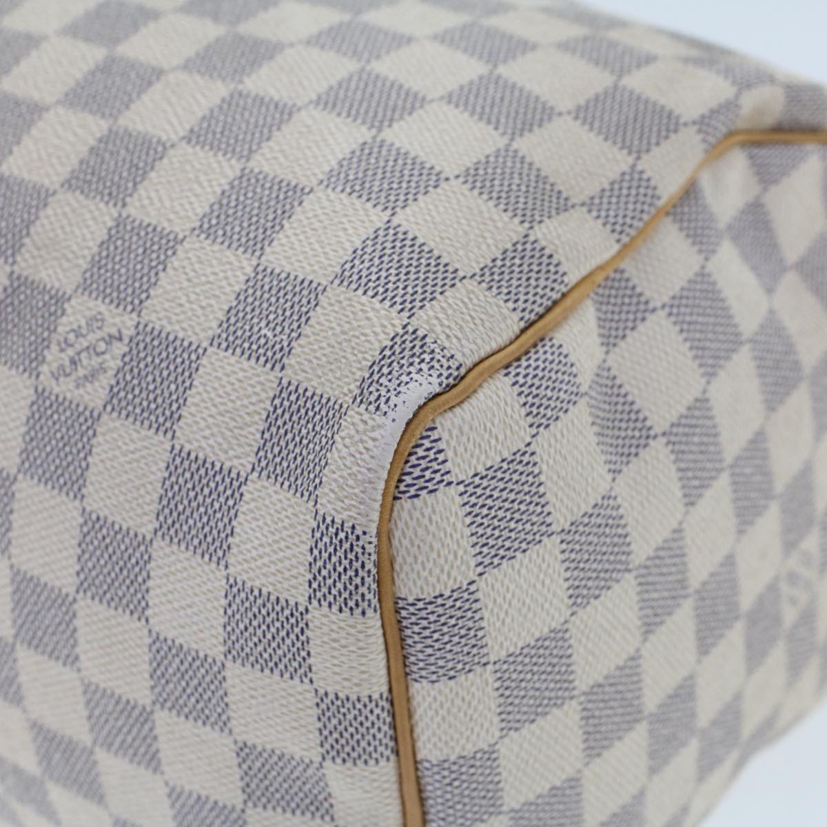 LOUIS VUITTON Damier Azur Speedy 30 Hand Bag N41533 LV Auth 42280