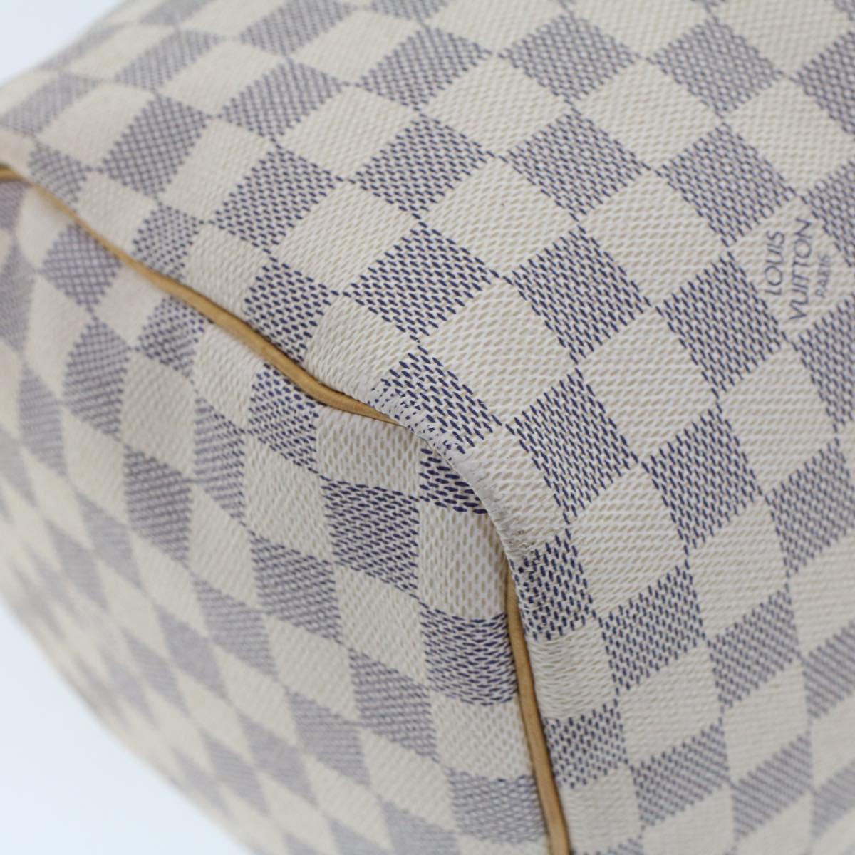 LOUIS VUITTON Damier Azur Speedy 30 Hand Bag N41533 LV Auth 42280