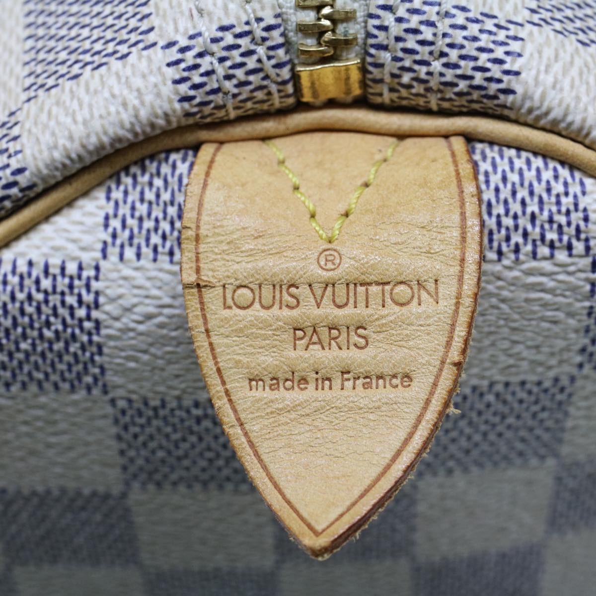 LOUIS VUITTON Damier Azur Speedy 30 Hand Bag N41533 LV Auth 42280