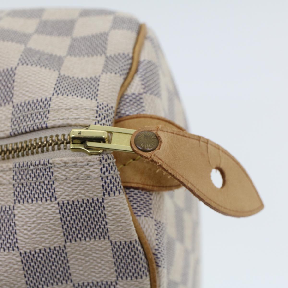 LOUIS VUITTON Damier Azur Speedy 30 Hand Bag N41533 LV Auth 42280