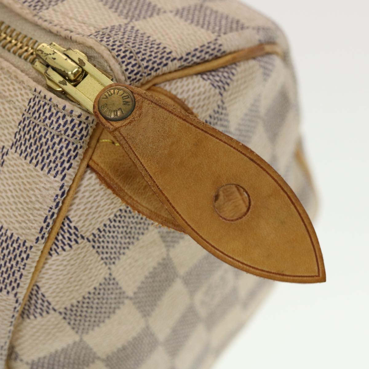 LOUIS VUITTON Damier Azur Speedy 25 Hand Bag N41534 LV Auth 42281