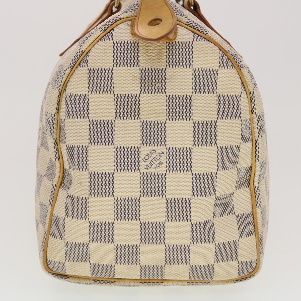 LOUIS VUITTON Damier Azur Speedy 25 Hand Bag N41534 LV Auth 42281