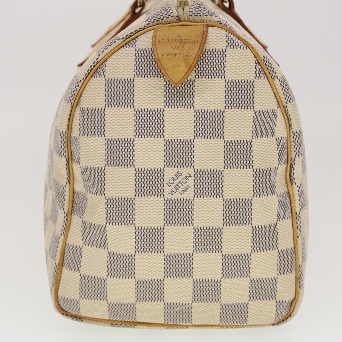 LOUIS VUITTON Damier Azur Speedy 25 Hand Bag N41534 LV Auth 42281