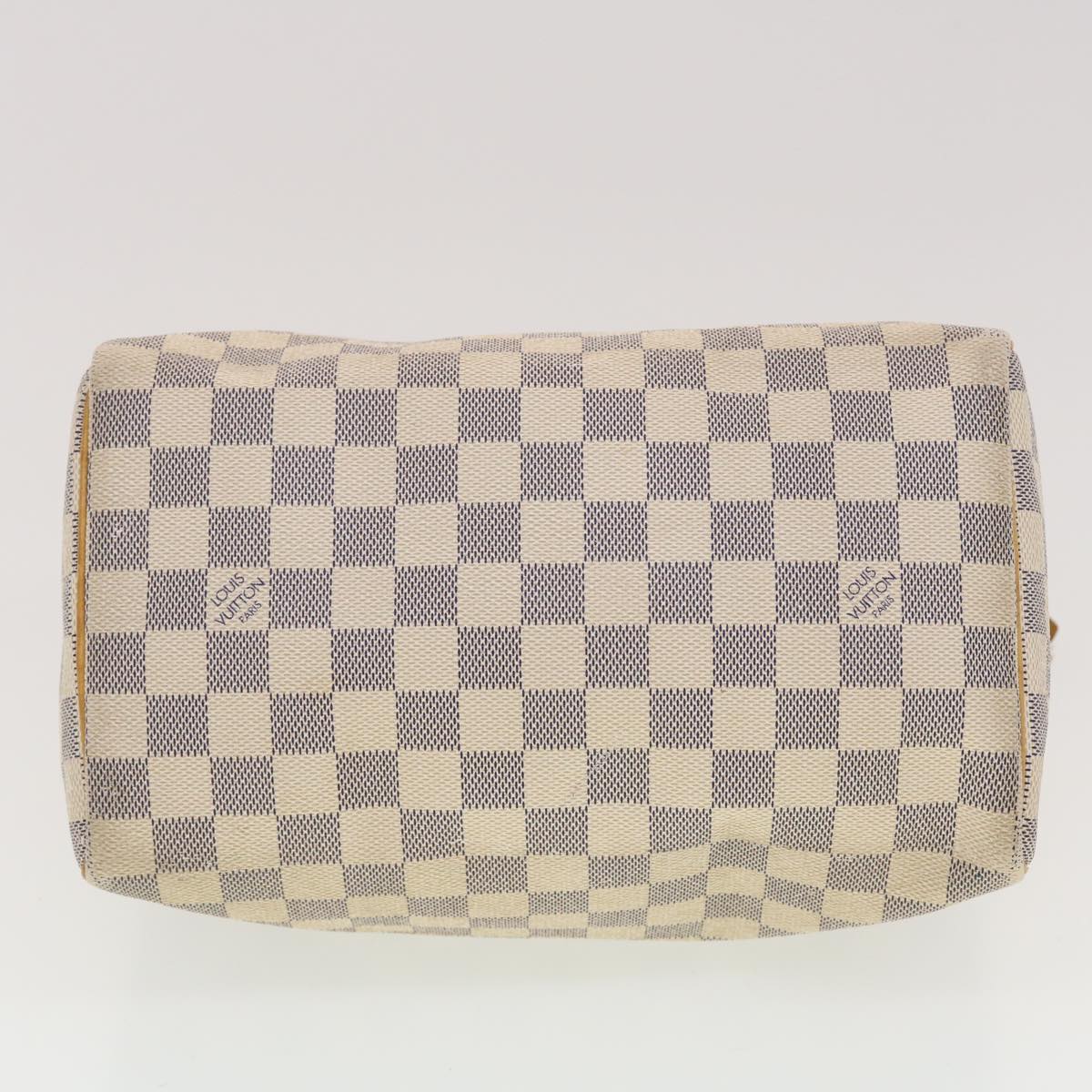 LOUIS VUITTON Damier Azur Speedy 25 Hand Bag N41534 LV Auth 42281