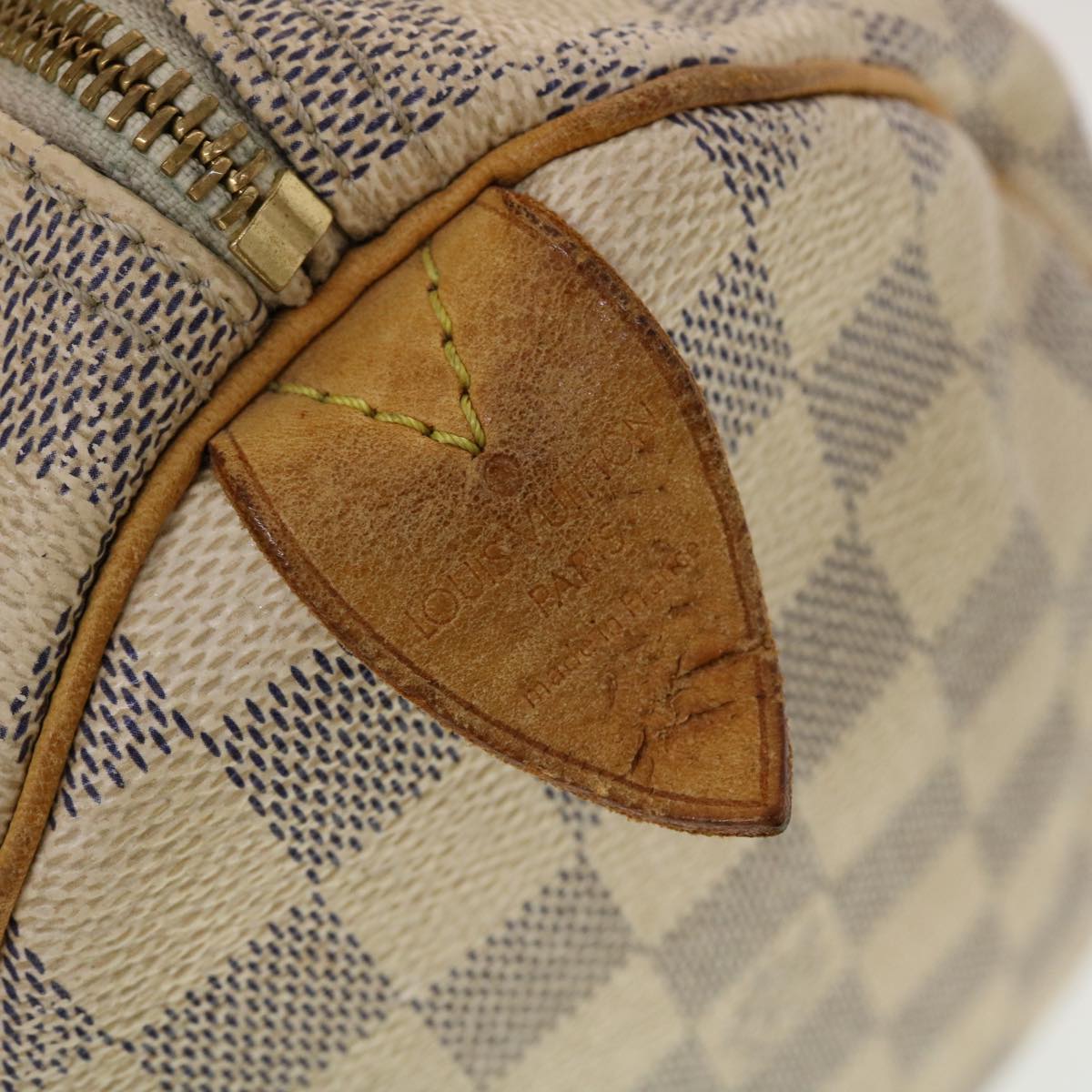 LOUIS VUITTON Damier Azur Speedy 25 Hand Bag N41534 LV Auth 42282