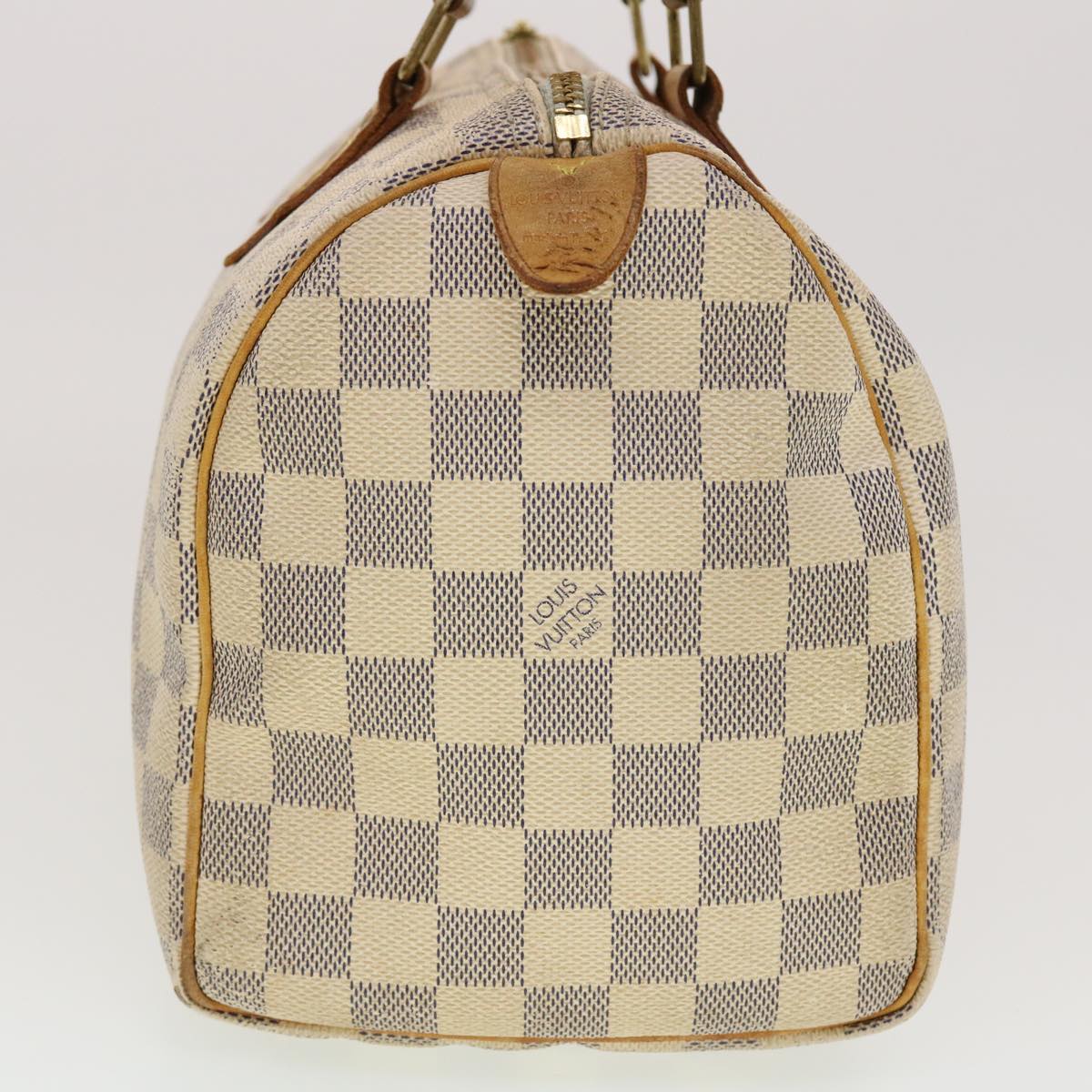 LOUIS VUITTON Damier Azur Speedy 25 Hand Bag N41534 LV Auth 42282