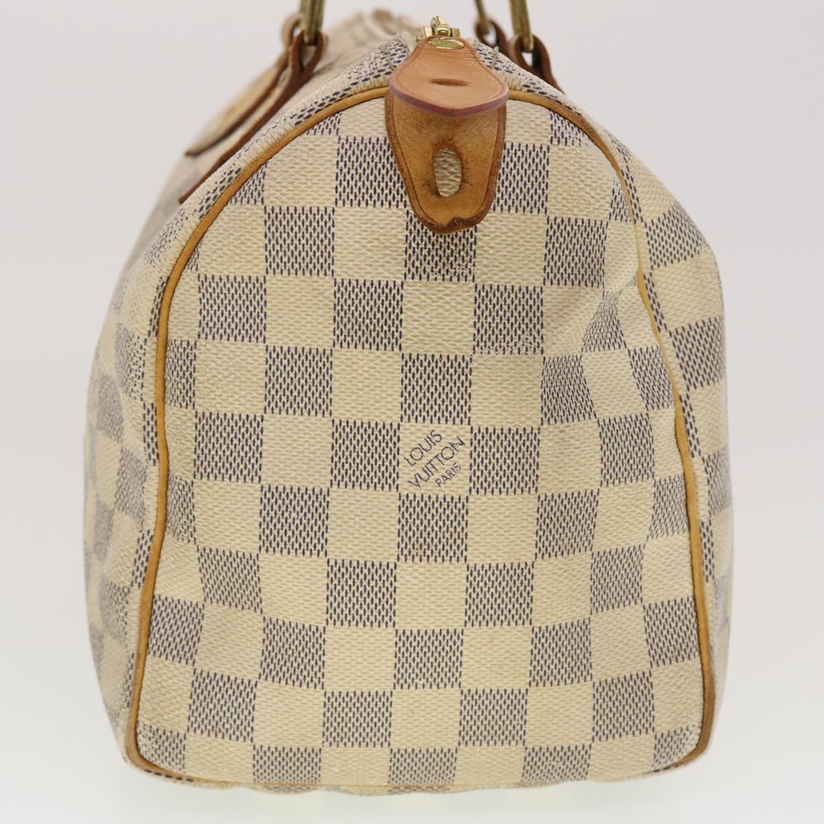 LOUIS VUITTON Damier Azur Speedy 25 Hand Bag N41534 LV Auth 42282