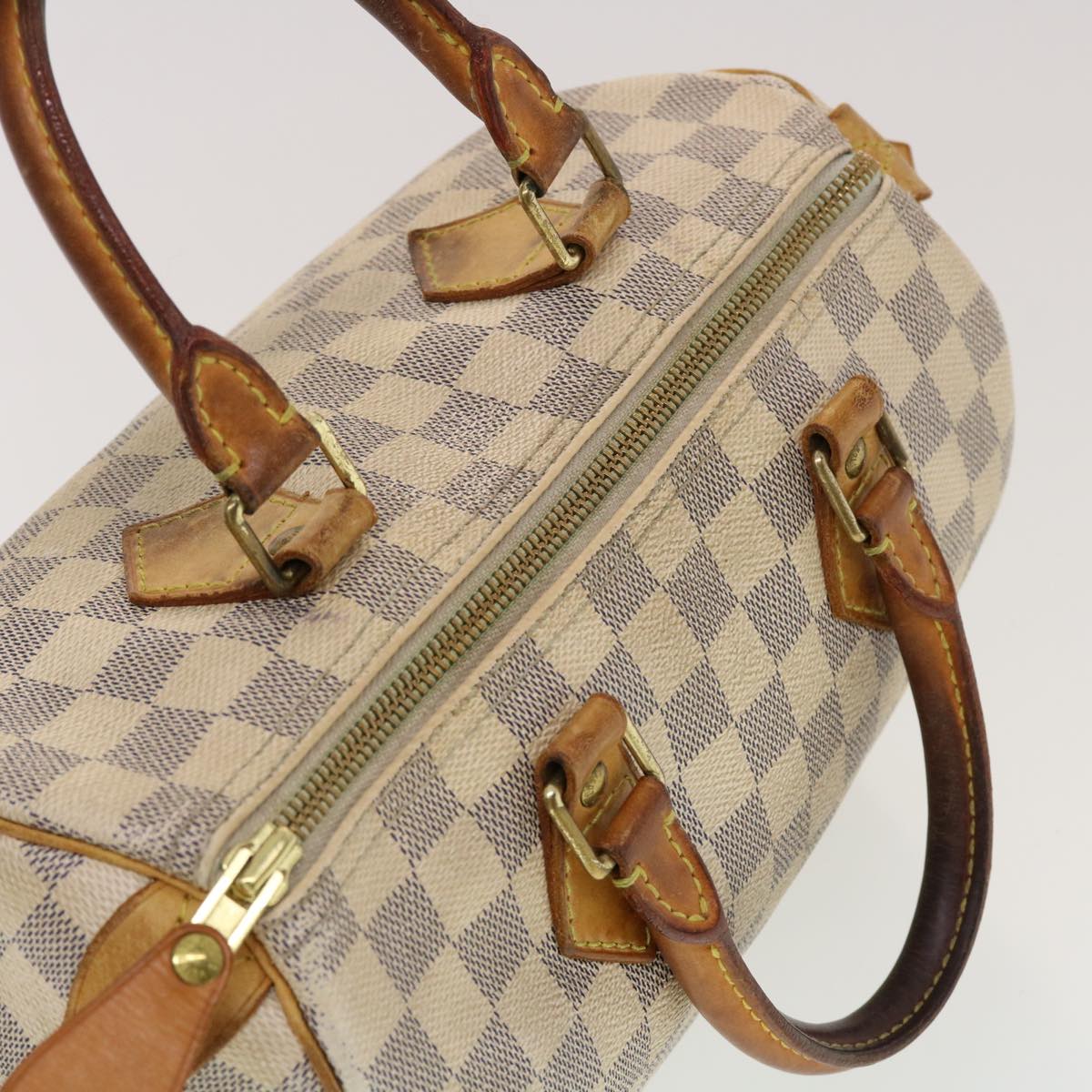 LOUIS VUITTON Damier Azur Speedy 25 Hand Bag N41534 LV Auth 42282