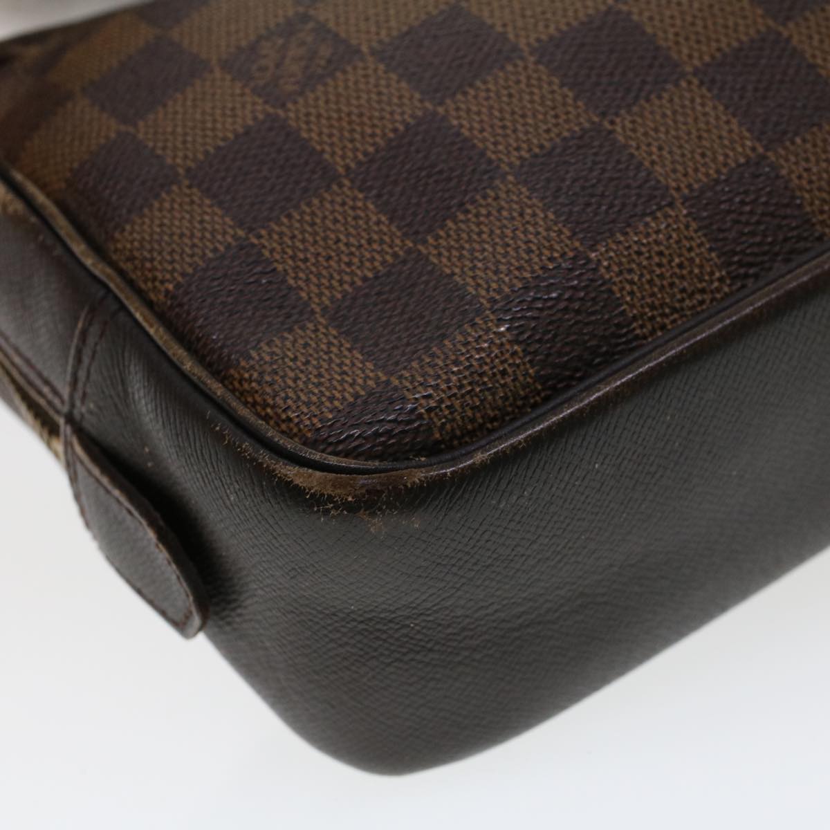 LOUIS VUITTON Damier Ebene Trousse Toilette Clutch Bag N47623 LV Auth 42293