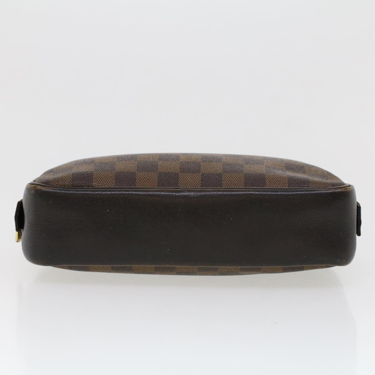 LOUIS VUITTON Damier Ebene Trousse Toilette Clutch Bag N47623 LV Auth 42293