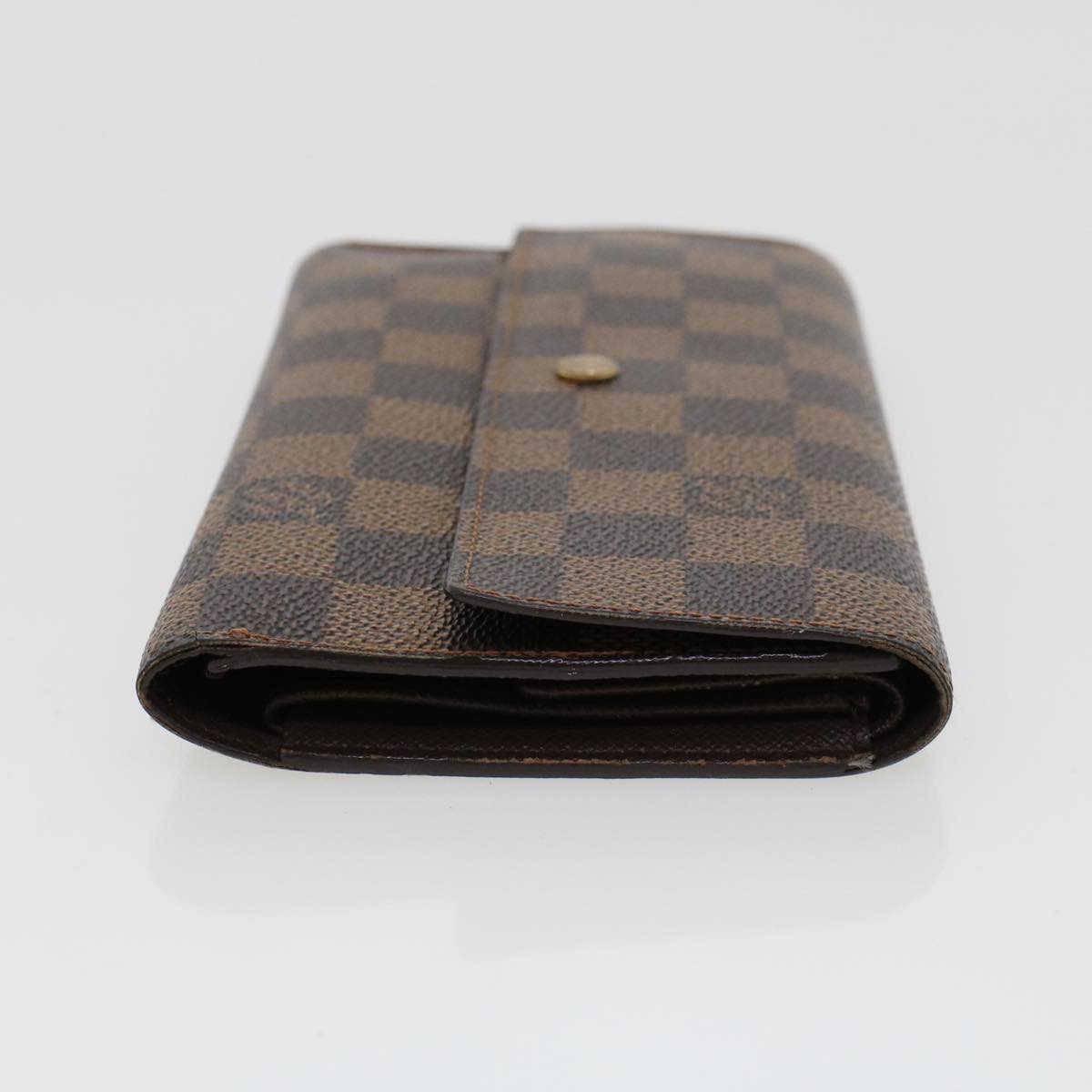 LOUIS VUITTON Damier Ebene Portefeuille International Wallet N61217 Auth 42296