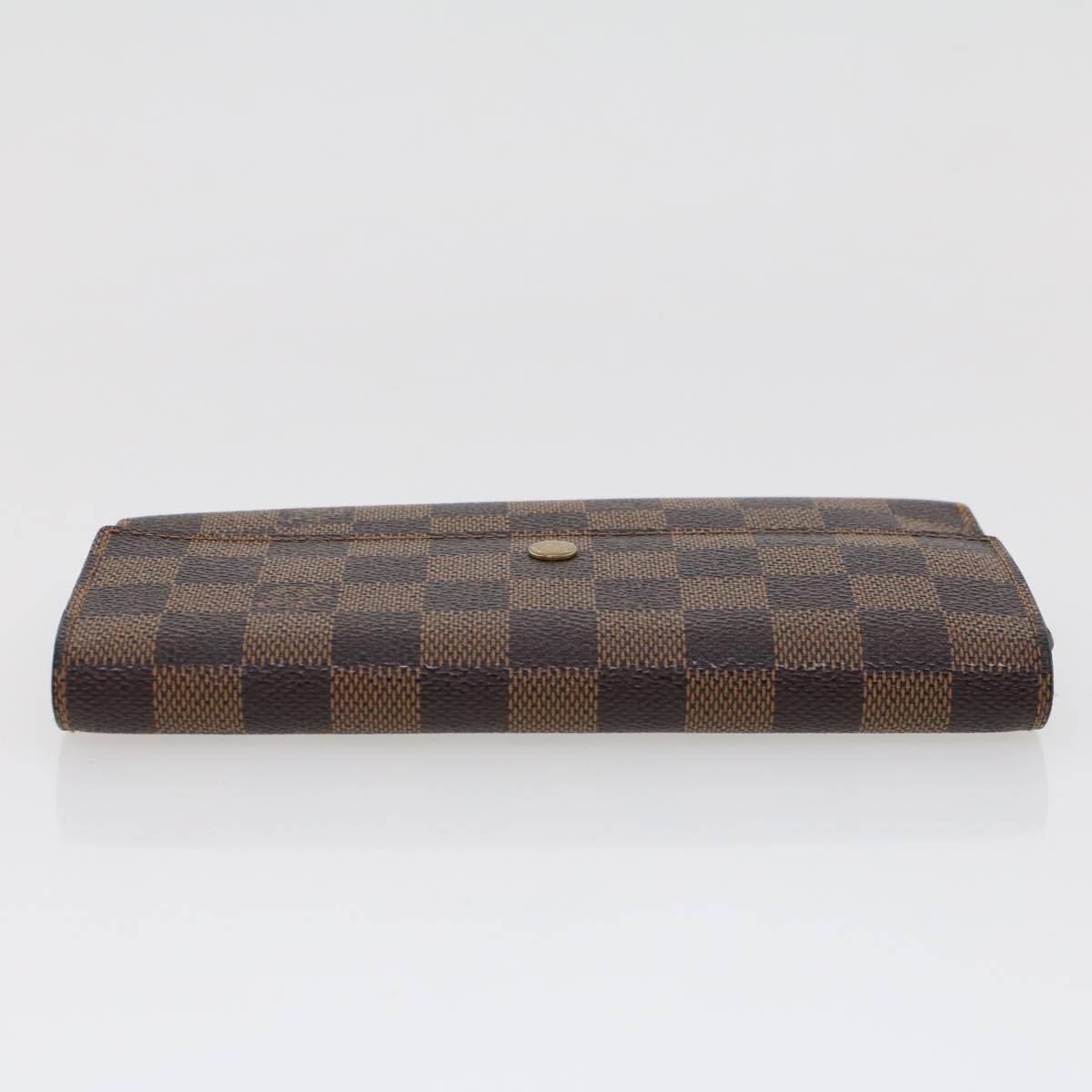 LOUIS VUITTON Damier Ebene Portefeuille International Wallet N61217 Auth 42296