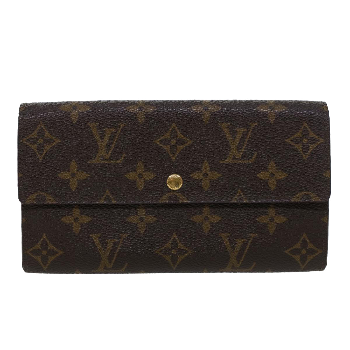 LOUIS VUITTON Monogram Portefeuille Sarah Long Wallet M60531 LV Auth 42297