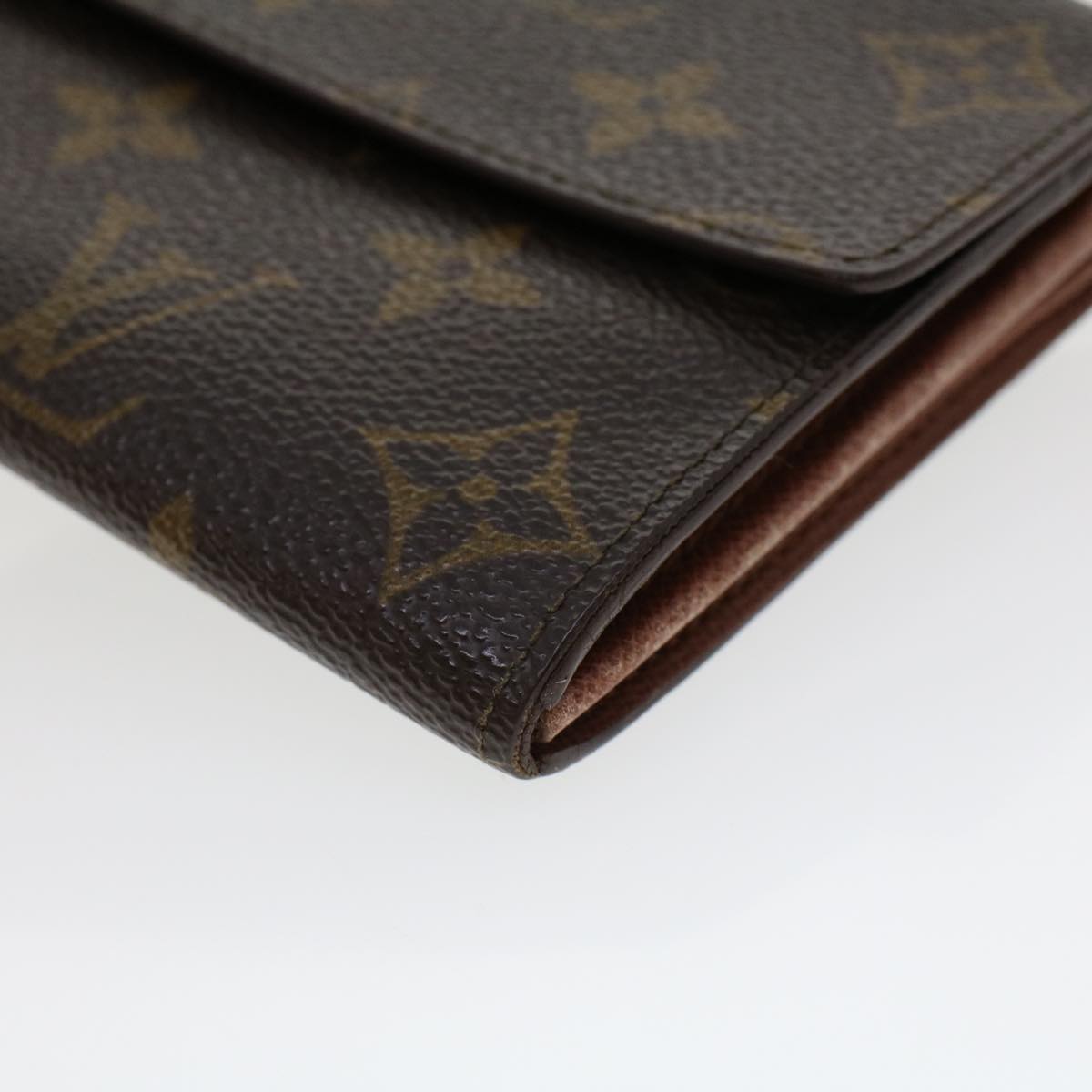 LOUIS VUITTON Monogram Portefeuille Sarah Long Wallet M60531 LV Auth 42297