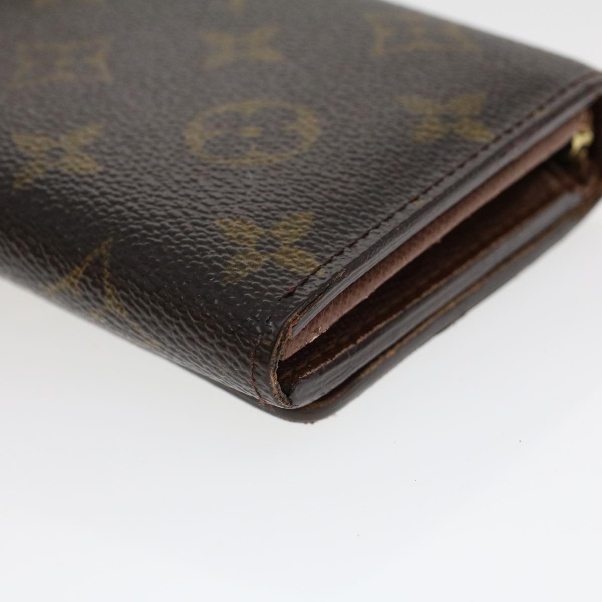 LOUIS VUITTON Monogram Porte Monnaie Billets Tresor Wallet M61730 LV Auth 42298