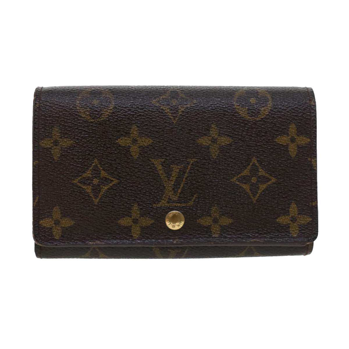 LOUIS VUITTON Monogram Porte Monnaie Billets Tresor Wallet M61730 LV Auth 42298