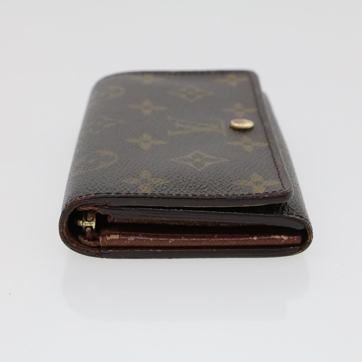 LOUIS VUITTON Monogram Porte Monnaie Billets Tresor Wallet M61730 LV Auth 42298