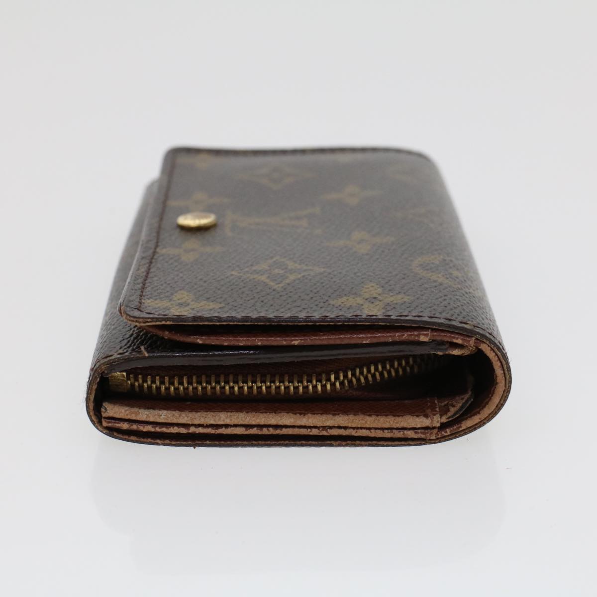 LOUIS VUITTON Monogram Porte Monnaie Billets Tresor Wallet M61730 LV Auth 42298