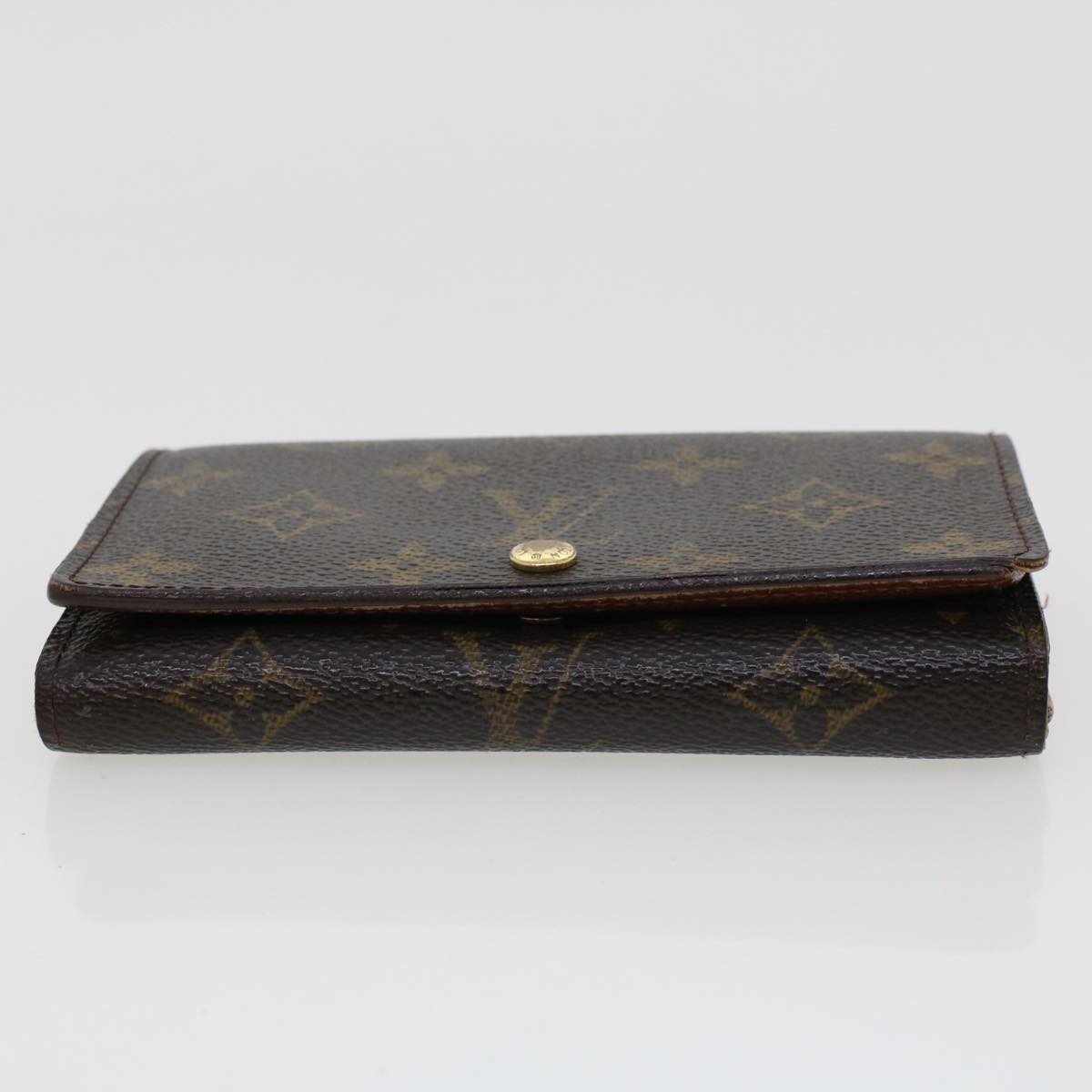 LOUIS VUITTON Monogram Porte Monnaie Billets Tresor Wallet M61730 LV Auth 42298