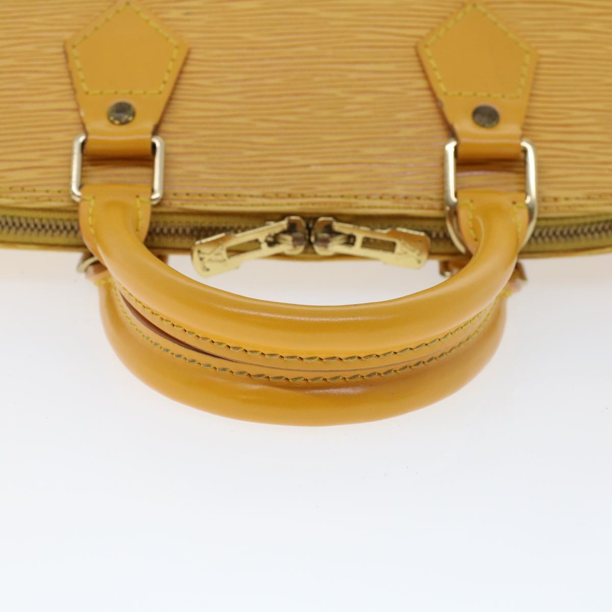 LOUIS VUITTON Epi Alma Hand Bag Tassili Yellow M52149 LV Auth 42303