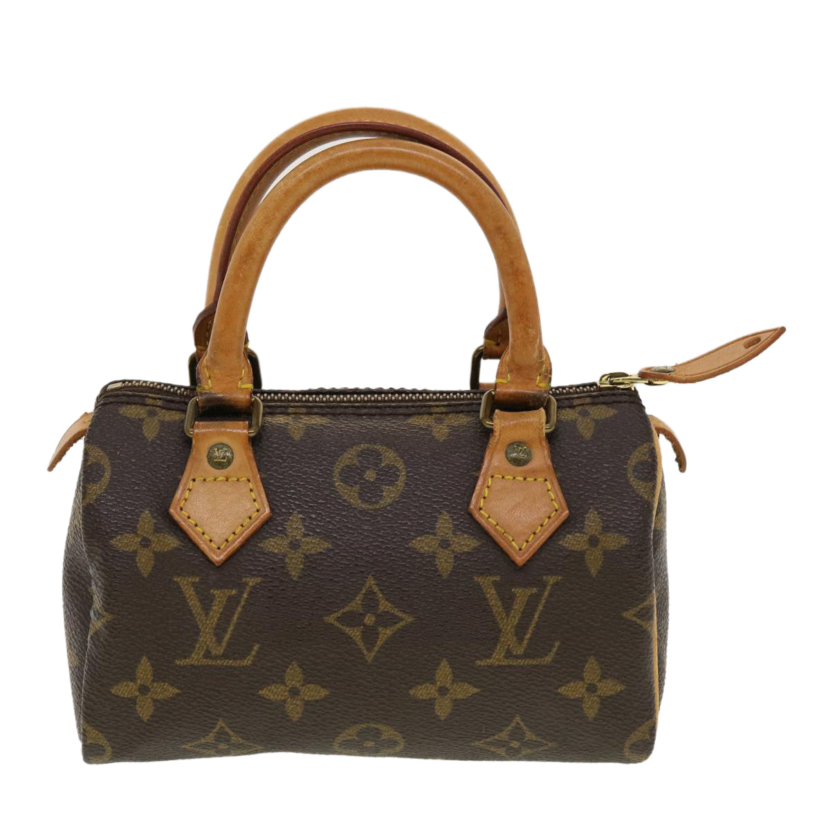 LOUIS VUITTON Monogram Mini Speedy Hand Bag M41534 LV Auth 42340