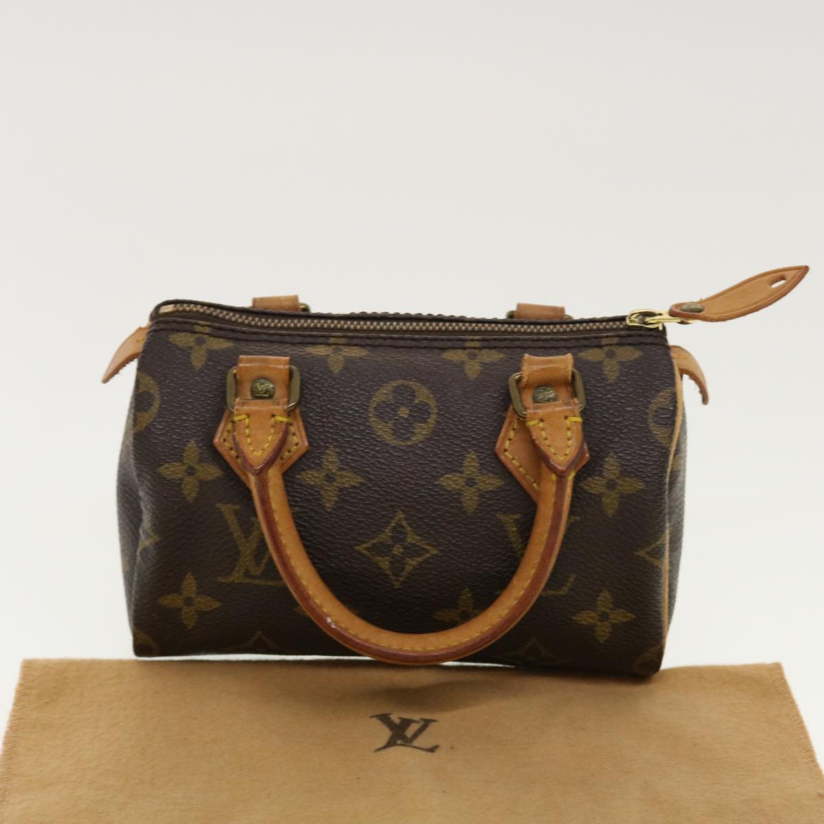 LOUIS VUITTON Monogram Mini Speedy Hand Bag M41534 LV Auth 42340