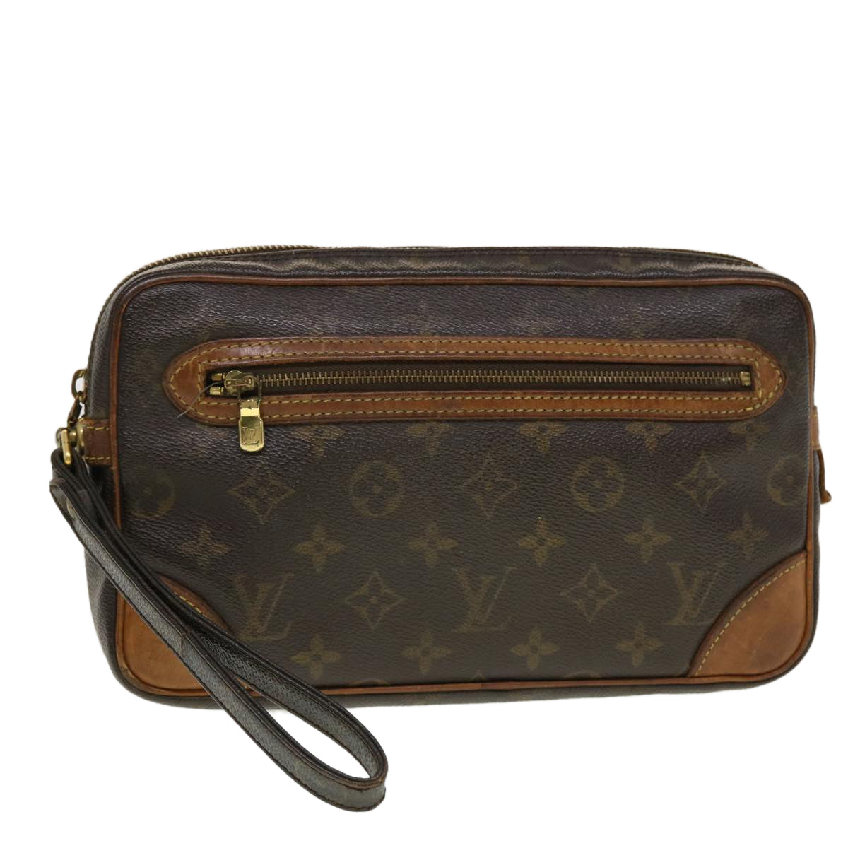 LOUIS VUITTON Monogram Marly Dragonne GM Clutch Bag M51825 LV Auth 42345