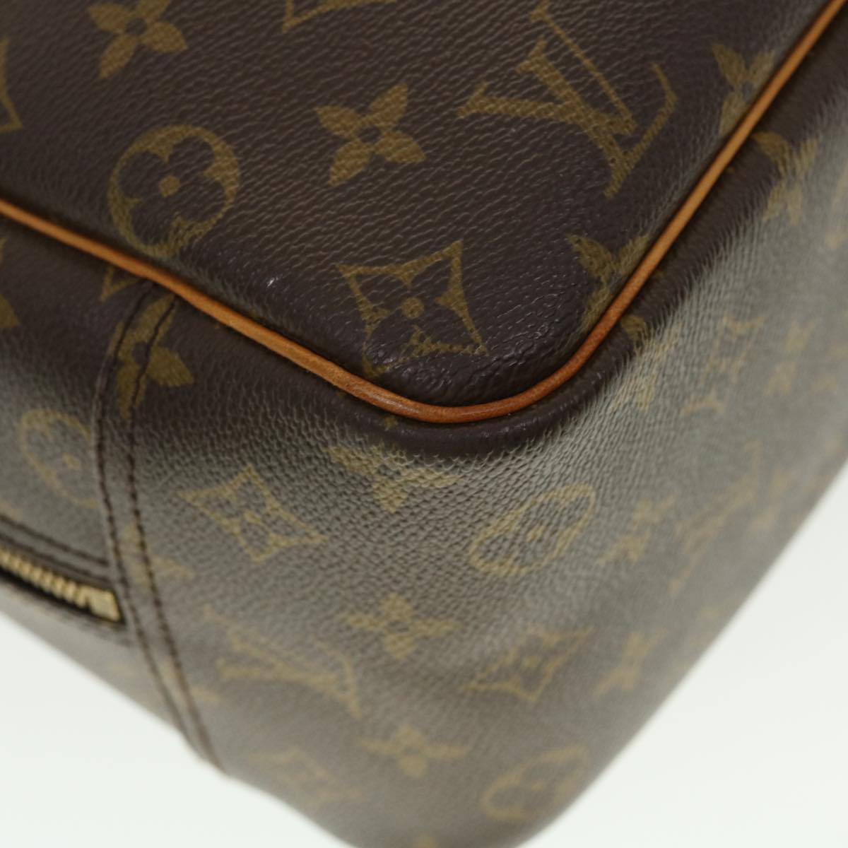 LOUIS VUITTON Monogram Deauville Hand Bag M47270 LV Auth 42387