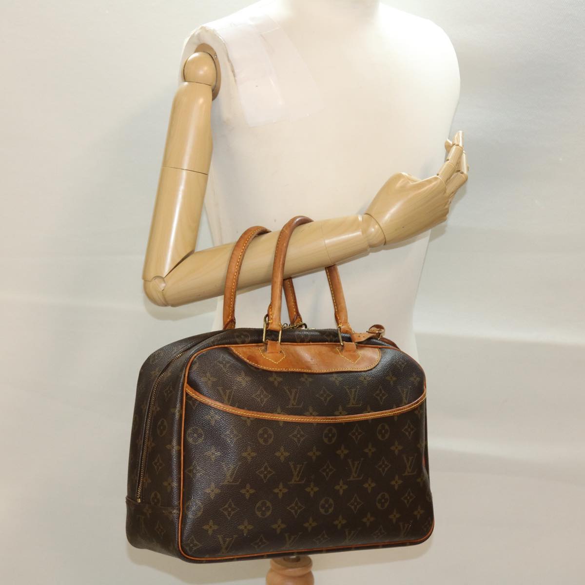 LOUIS VUITTON Monogram Deauville Hand Bag M47270 LV Auth 42388