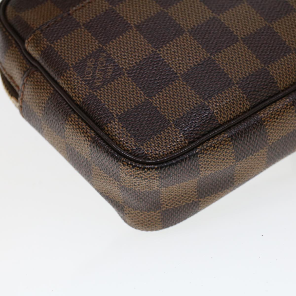 LOUIS VUITTON Damier Ebene Pochette Billets Macau Clutch Bag N61739 Auth 42420