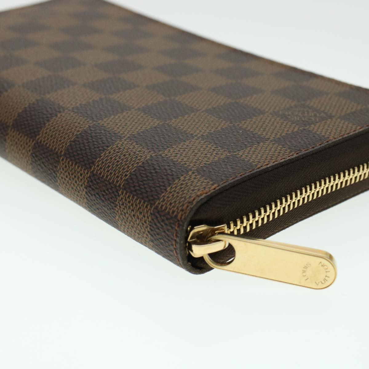 LOUIS VUITTON Damier Ebene Zippy Organizer Long Wallet N60003 LV Auth 42422