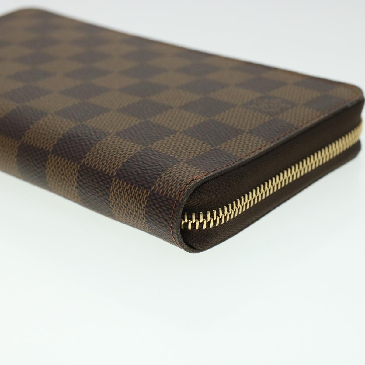 LOUIS VUITTON Damier Ebene Zippy Organizer Long Wallet N60003 LV Auth 42422