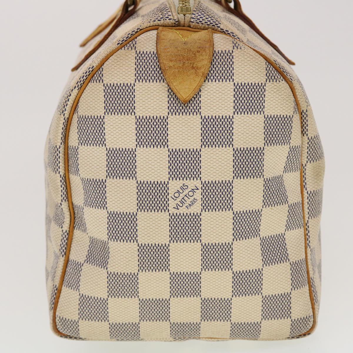 LOUIS VUITTON Damier Azur Speedy 25 Hand Bag N41534 LV Auth 42424