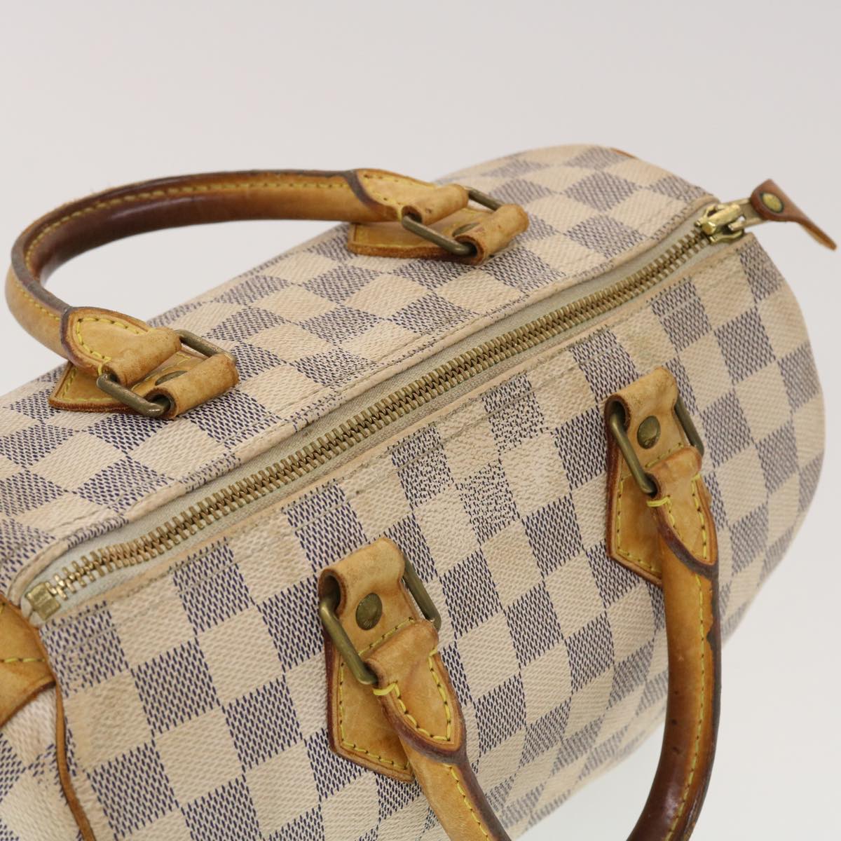 LOUIS VUITTON Damier Azur Speedy 25 Hand Bag N41534 LV Auth 42424