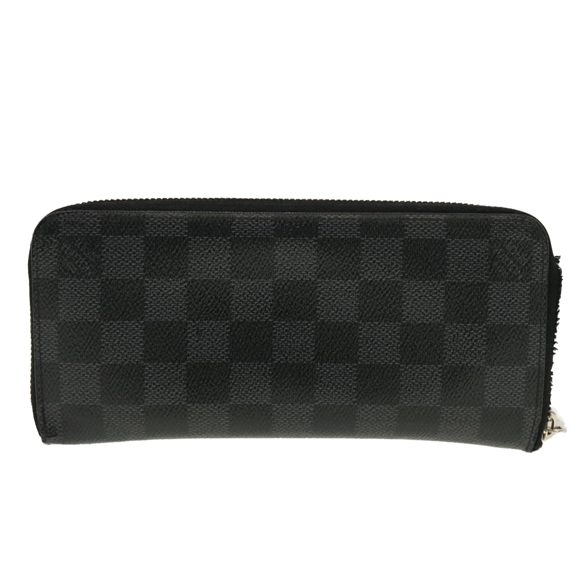 LOUIS VUITTON Damier Graphite Zippy Wallet Vertical N63095 LV Auth 42471 - 0