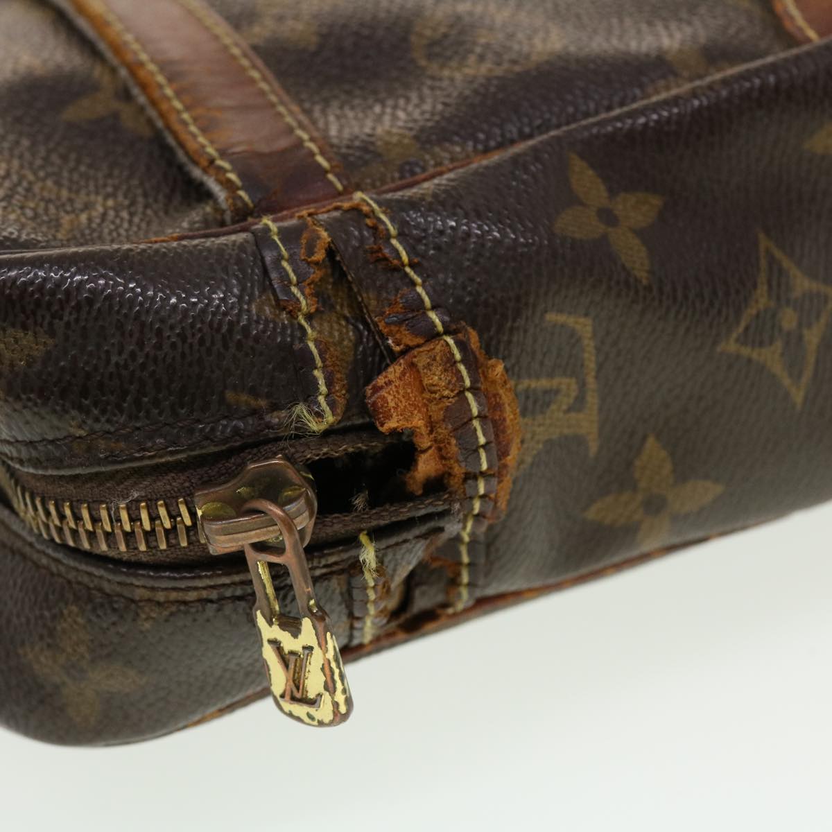 LOUIS VUITTON Monogram Compiegne 28 Clutch Bag M51845 LV Auth 42507