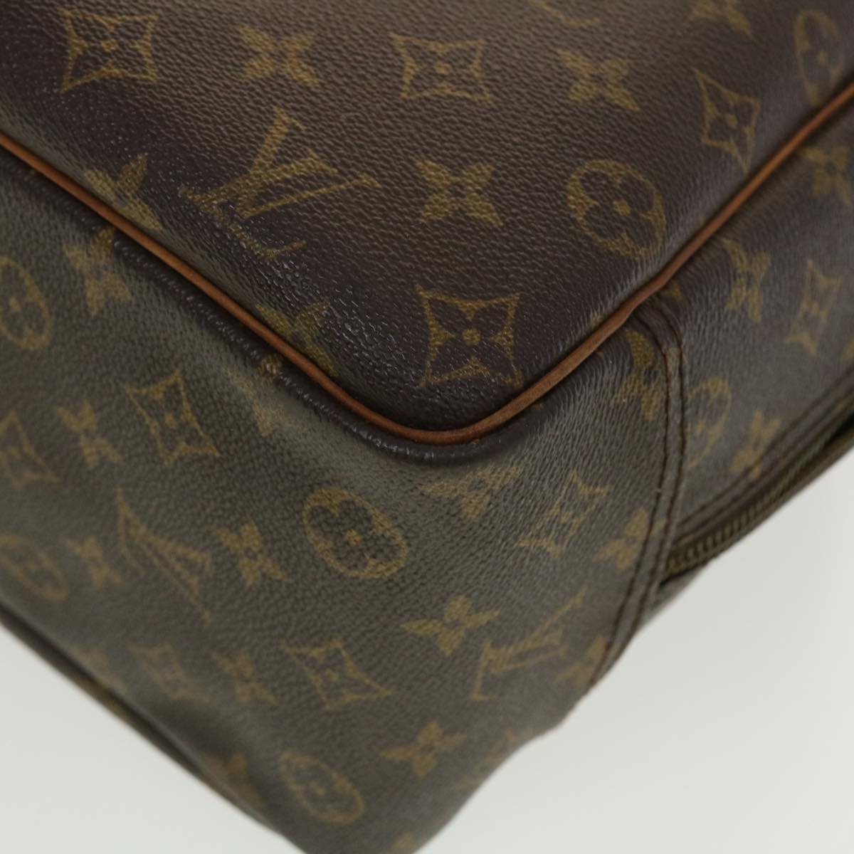 LOUIS VUITTON Monogram Deauville Hand Bag M47270 LV Auth 42519