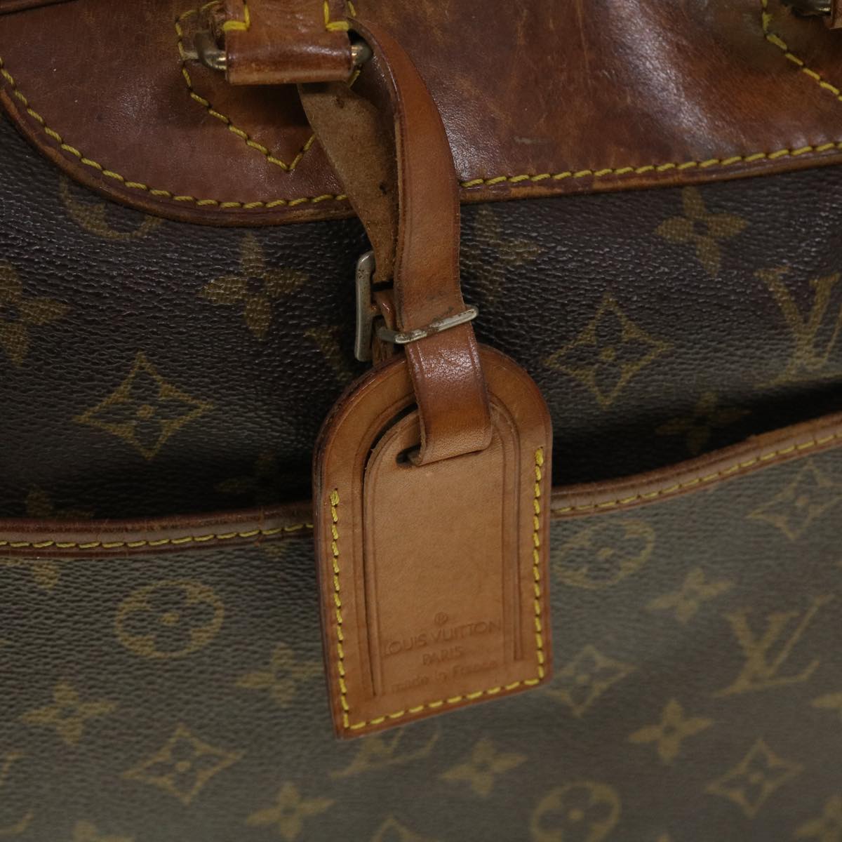 LOUIS VUITTON Monogram Deauville Hand Bag M47270 LV Auth 42519