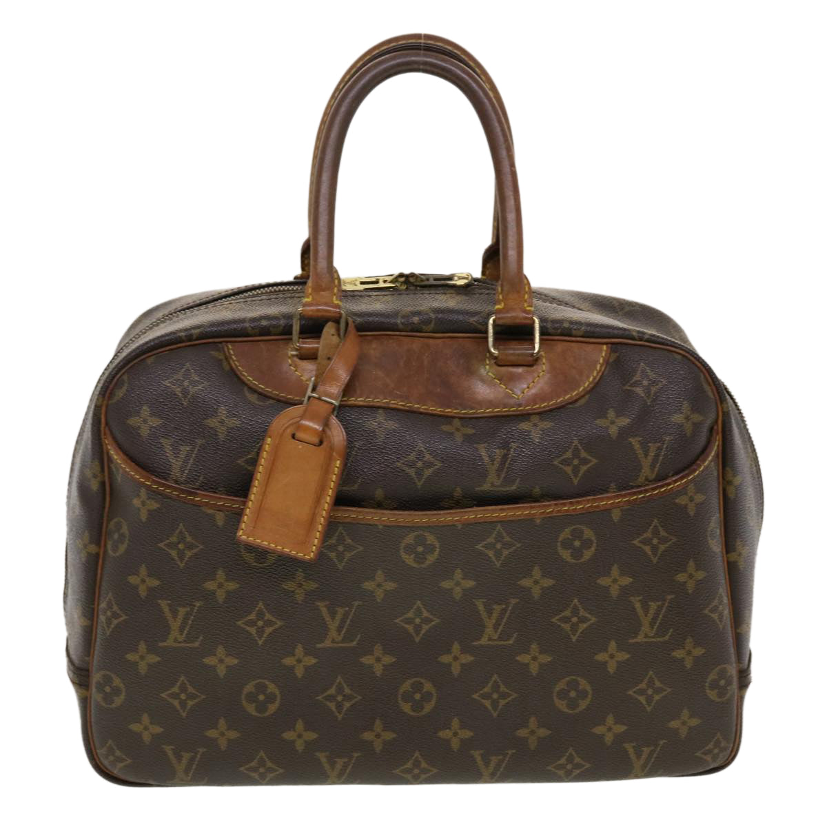 LOUIS VUITTON Monogram Deauville Hand Bag M47270 LV Auth 42519